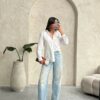 witte blouse