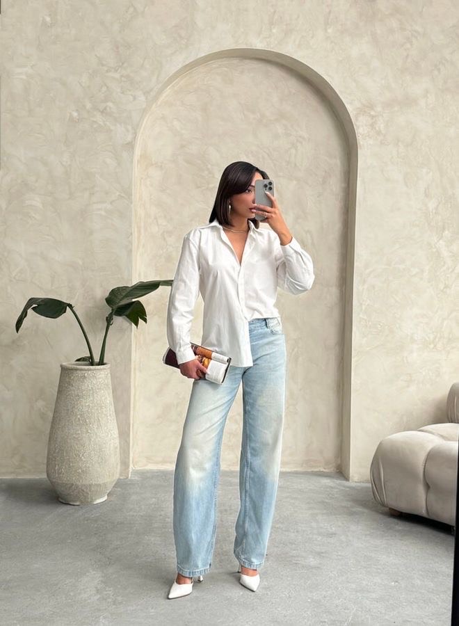 witte blouse