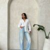 witte blouse