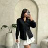 zwarte blouse