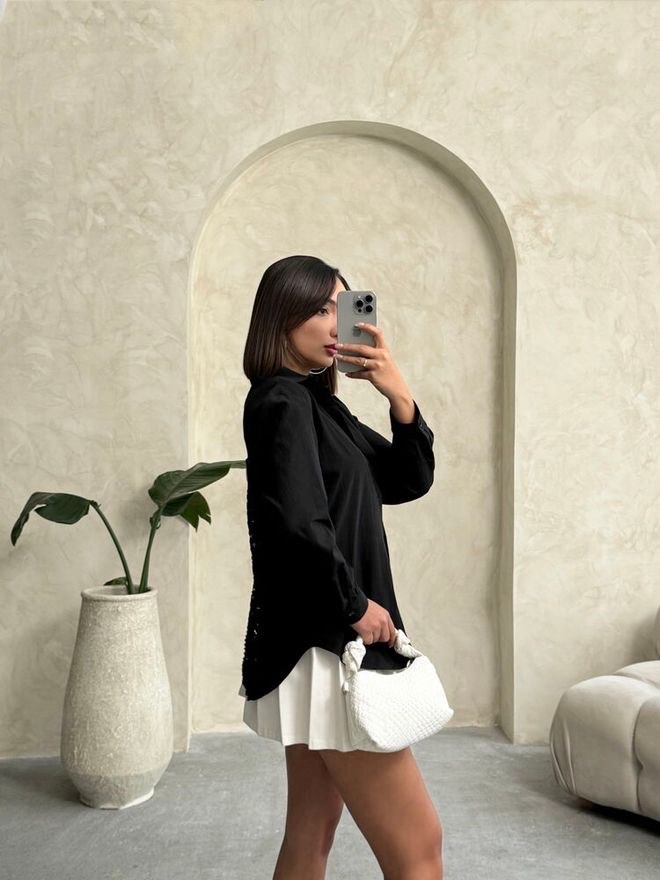 zwarte blouse