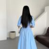 Blauwe jurk